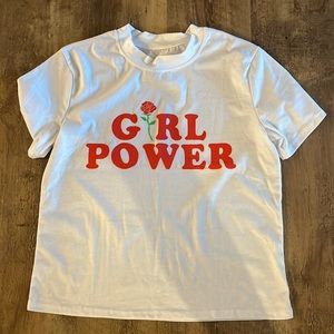 Never worn - high neck cropped tee